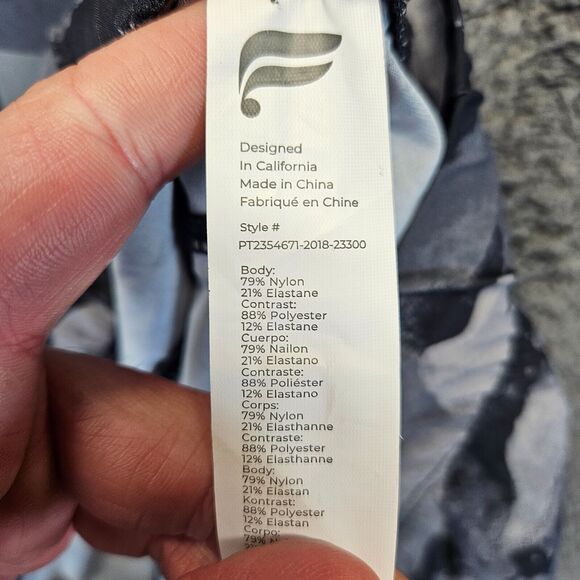 Fabletics The One Jogger Pants Womens‎ Size 3X Gray Camo Performance Active Pant - Picture 10 of 12